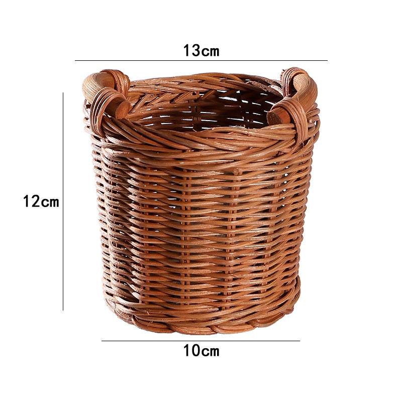 Decorative Storage Green Soft Textile Handwoven | Thrascher