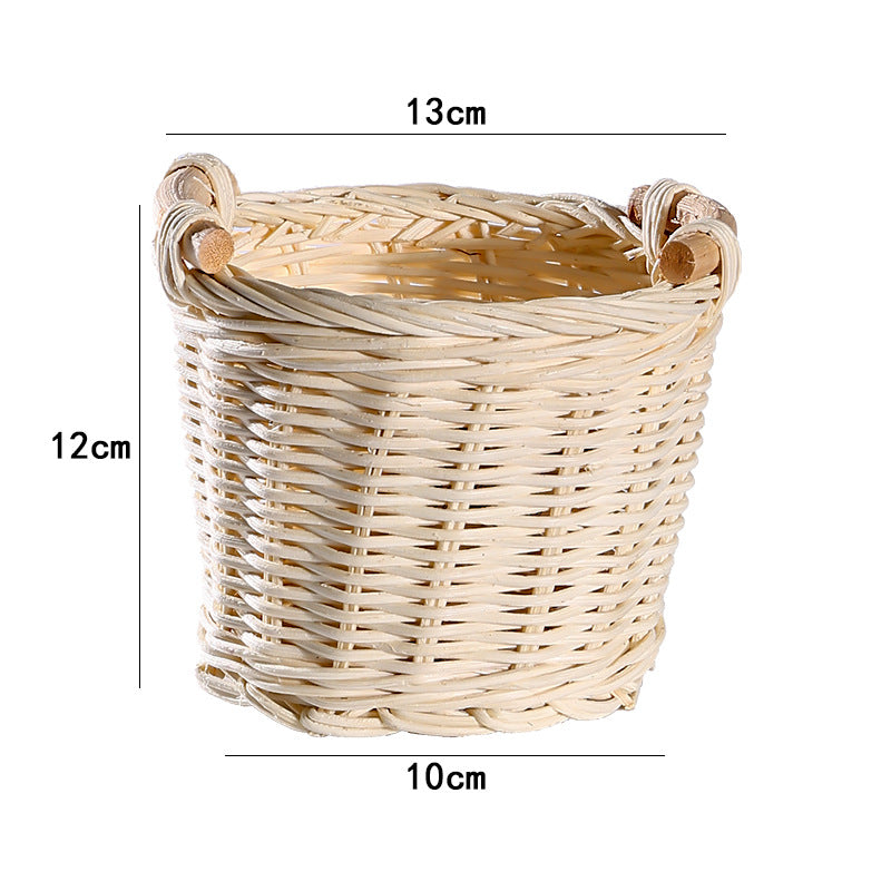 Decorative Storage Green Soft Textile Handwoven | Thrascher