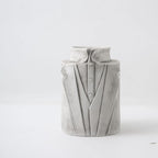 Decorative Vase Black-White Gray | Thrascher
