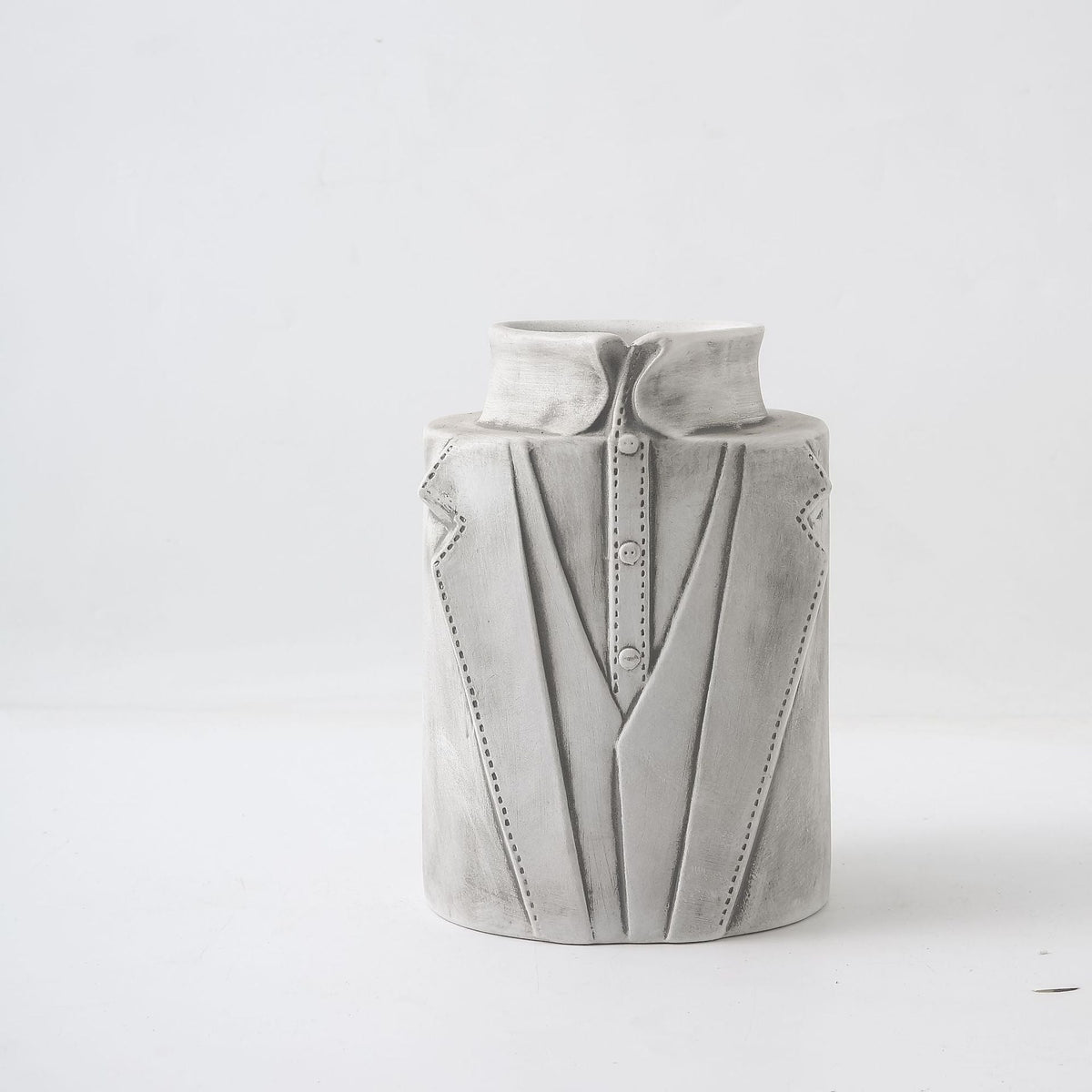 Decorative Vase Black-White Gray | Thrascher