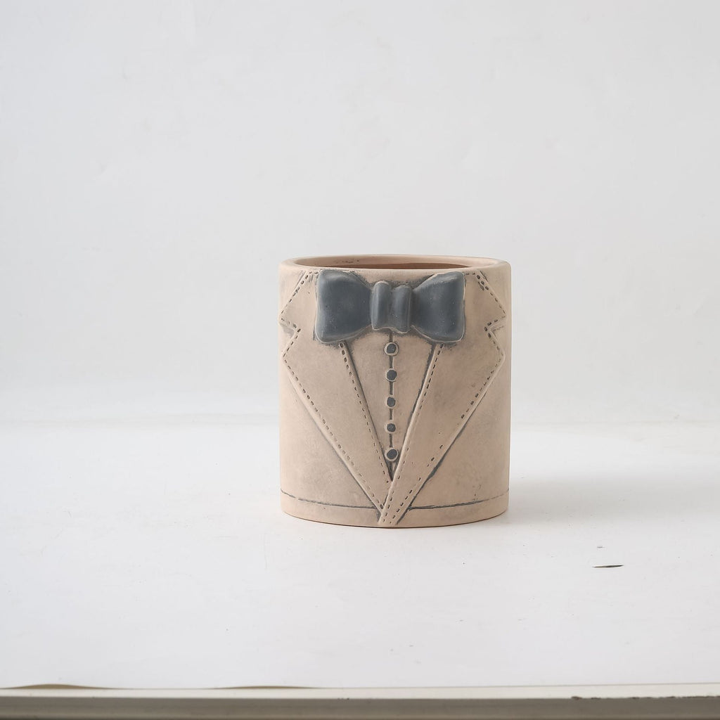 Decorative Vase Black-White Gray | Thrascher