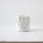 Decorative Vase Black-White Gray | Thrascher
