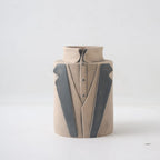 Decorative Vase Black-White Gray | Thrascher