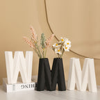 Decorative Vase White Black | Thrascher