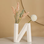 Decorative Vase White Black | Thrascher