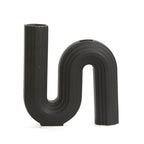 Decorative Vase White Black | Thrascher
