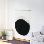 Decorative Wall Art with Wooden Beads and Thread Pendulum | Thrascher