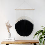 Decorative Wall Art with Wooden Beads and Thread Pendulum | Thrascher