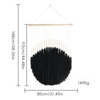 Decorative Wall Art with Wooden Beads and Thread Pendulum | Thrascher
