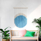 Decorative Wall Art with Wooden Beads and Thread Pendulum | Thrascher