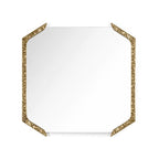 Decorative Wall Mirror with Filigree Metal Frame | Thrascher