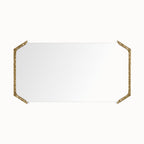 Decorative Wall Mirror with Filigree Metal Frame | Thrascher