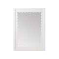 Decorative Wall Mirror with Wavy Edge White | Thrascher