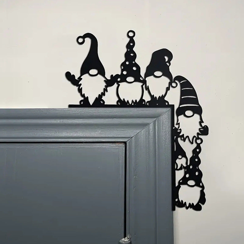 Decorative Wall Shelf with Christmas Gnomes | Thrascher
