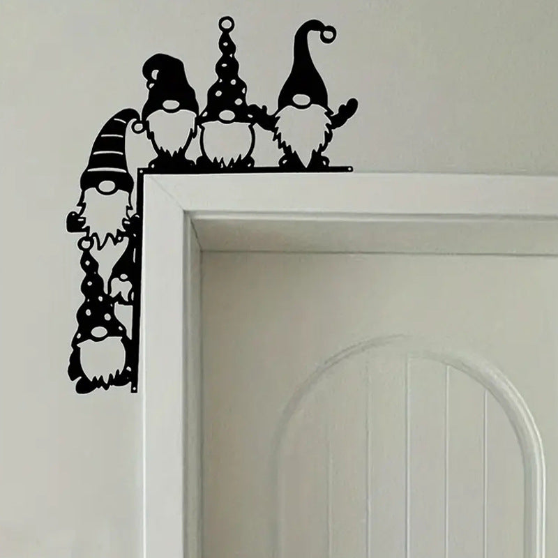 Decorative Wall Shelf with Christmas Gnomes | Thrascher
