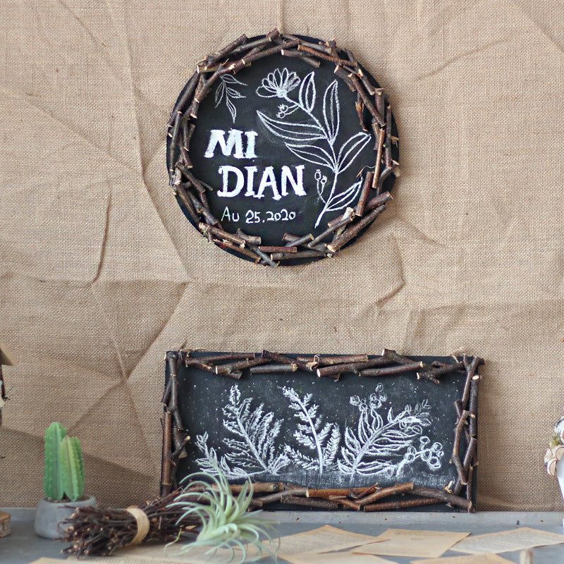 Decorative Wall Table with Rustic Frame | Thrascher