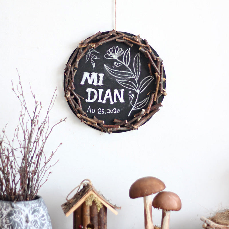 Decorative Wall Table with Rustic Frame | Thrascher