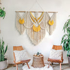 Decorative Wall Tapestry Ivory Beige | Thrascher