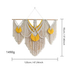 Decorative Wall Tapestry Ivory Beige | Thrascher
