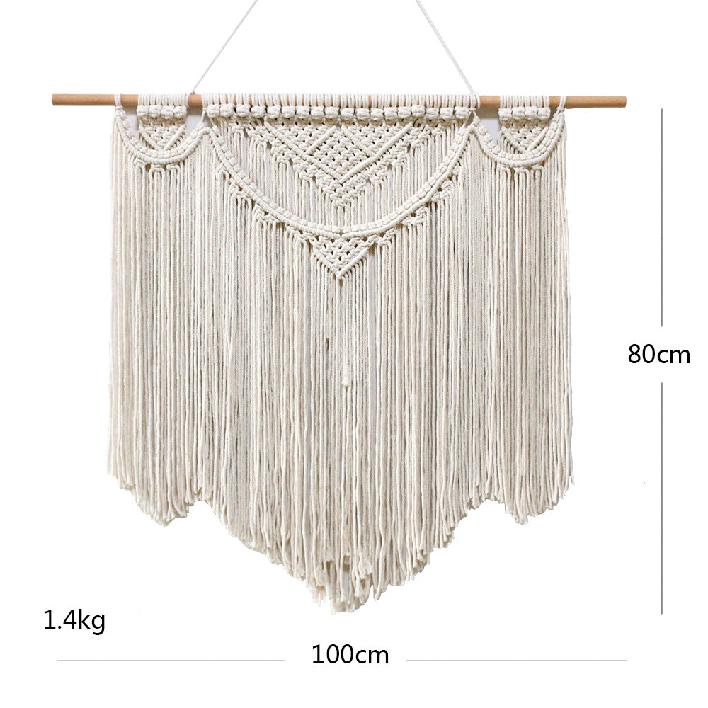 Decorative Wall Tapestry Ivory Beige | Thrascher
