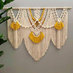 Decorative Wall Tapestry Ivory Beige | Thrascher