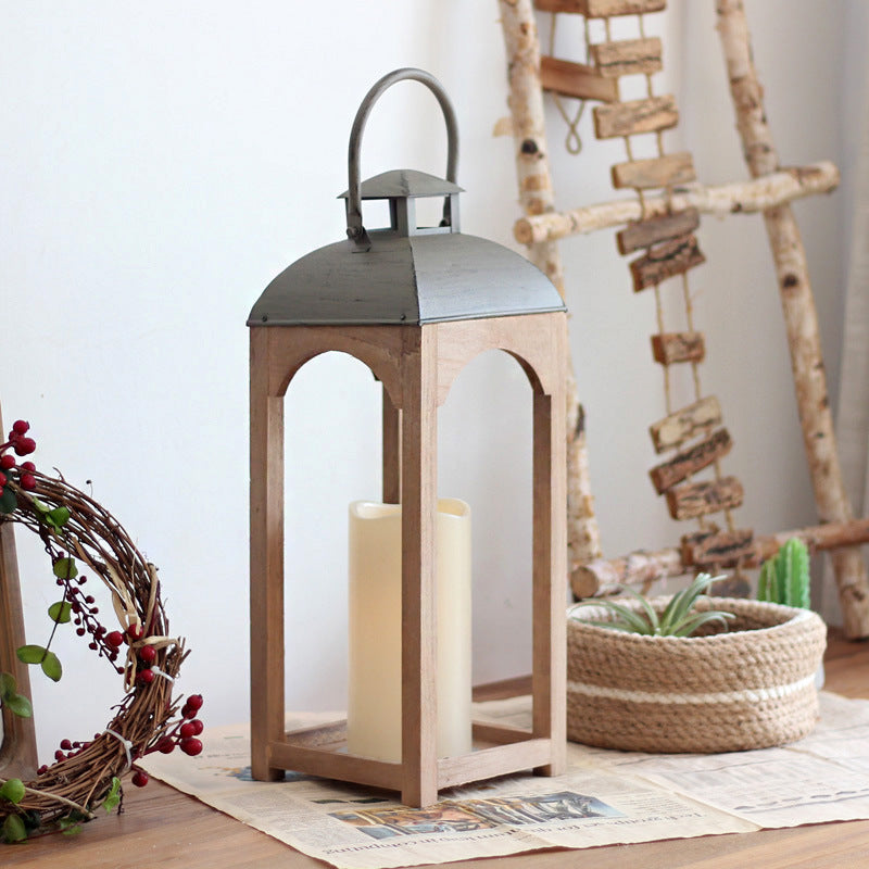 Decorative Wooden Lantern Small | Thrascher