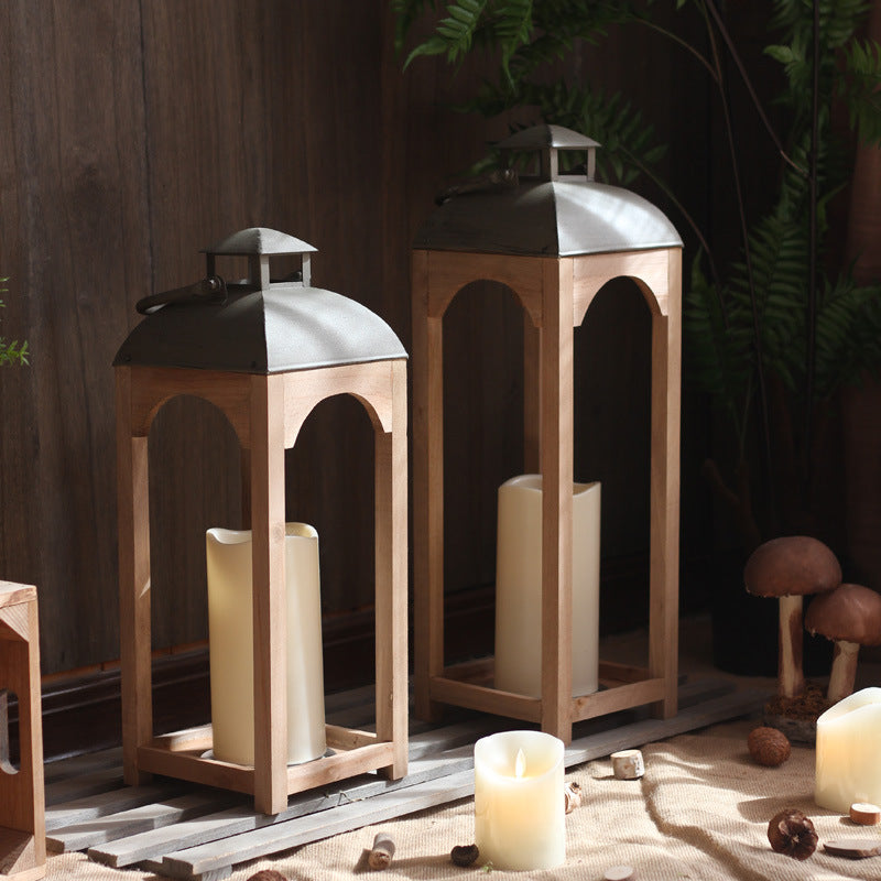 Decorative Wooden Lantern Small | Thrascher