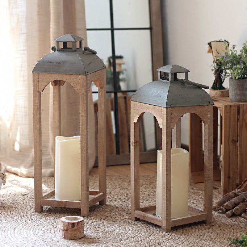 Decorative Wooden Lantern Small | Thrascher