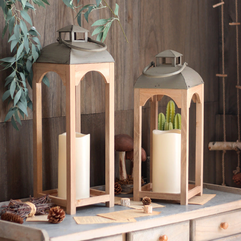 Decorative Wooden Lantern Small | Thrascher