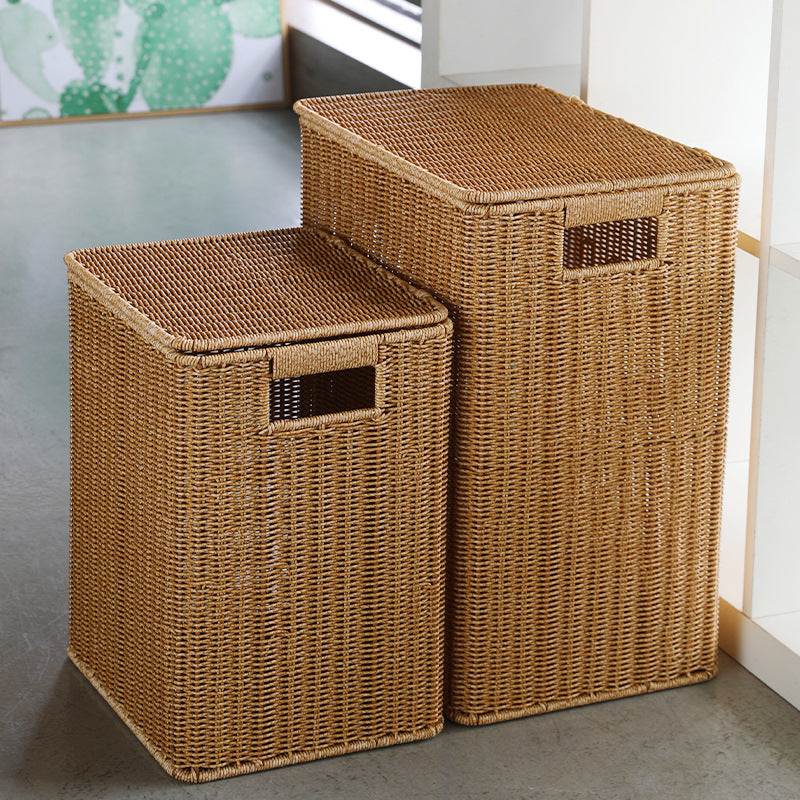 Decorative Woven Laundry Basket | Thrascher