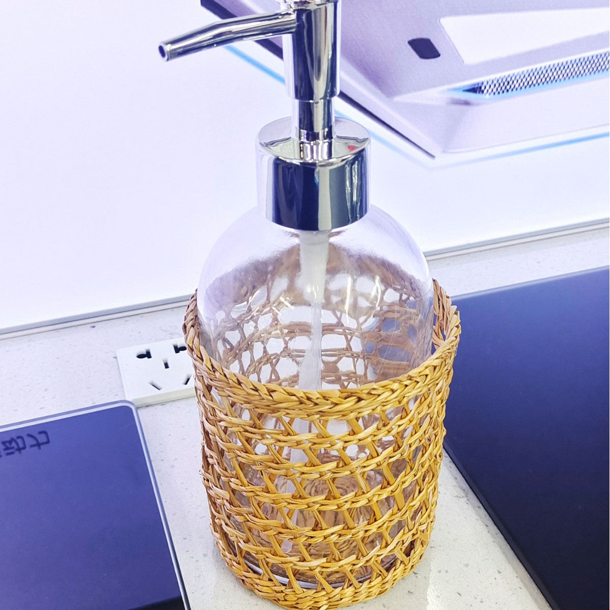 Decorative Woven Soap Dispenser | Thrascher