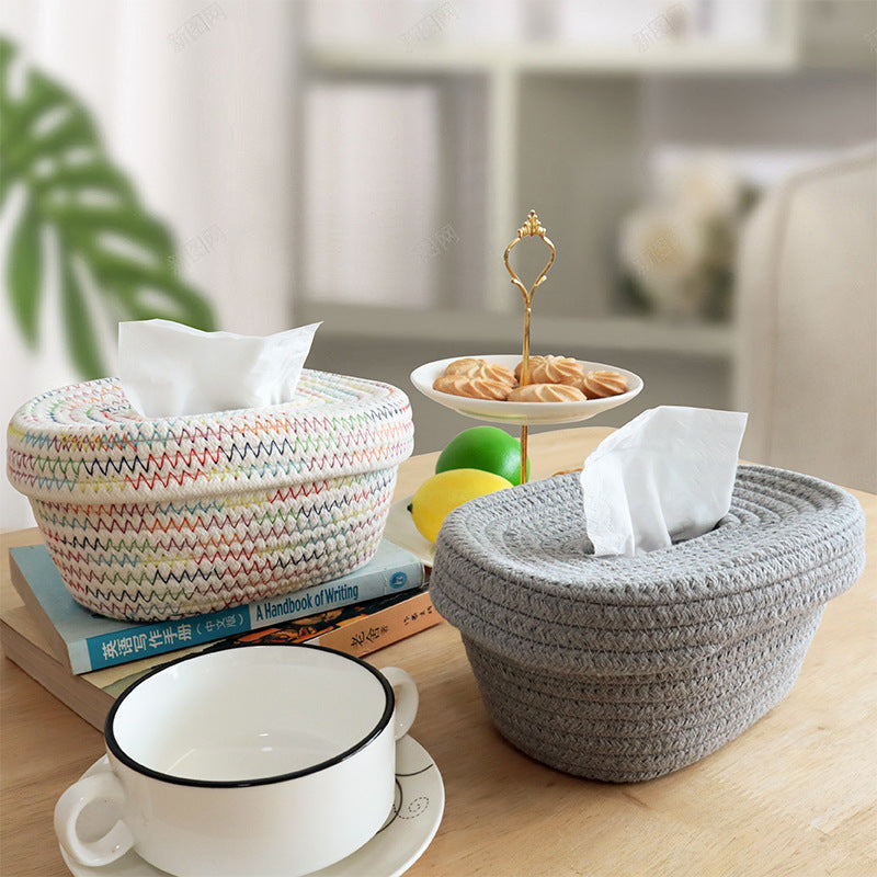 Decorative Woven Tissue Basket | Thrascher