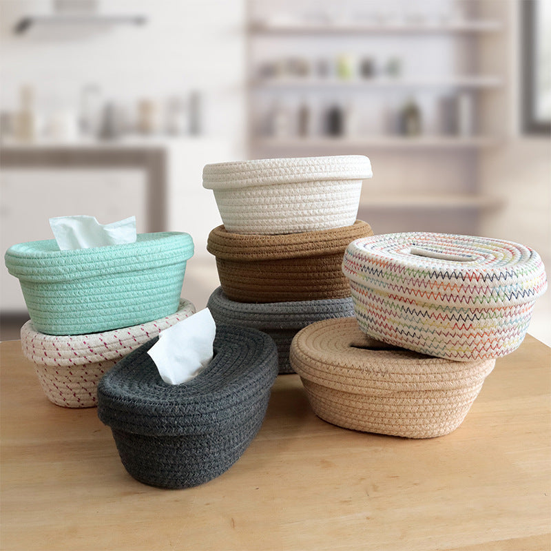Decorative Woven Tissue Basket | Thrascher