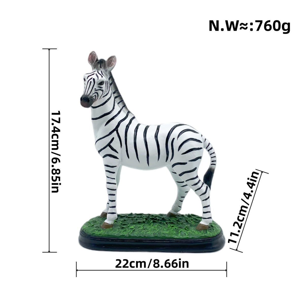 Decorative Zebra Figure | Thrascher