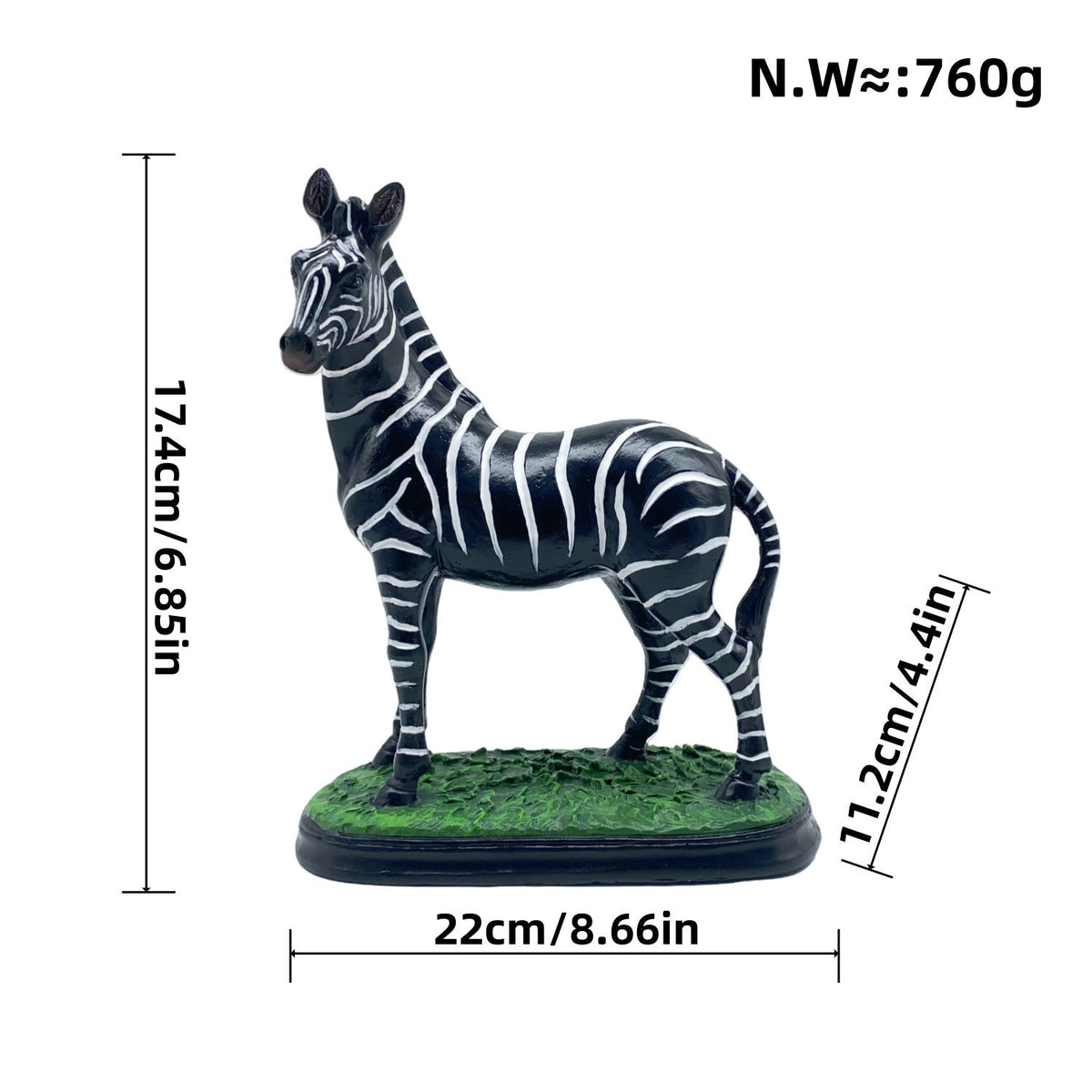 Decorative Zebra Figure | Thrascher
