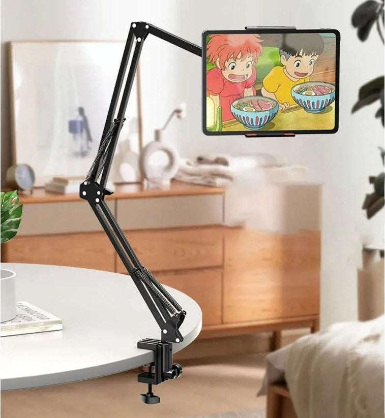 360° Rotatable Tablet Stand with Adjustable Aluminum Alloy Arm