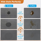 Diatomite Kitchen & Bath Mat, Velvet Surface, Rubber Backing, view 4