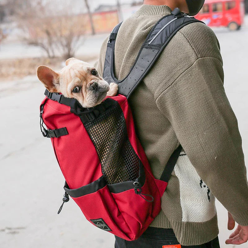 Dog Carrier Backpack with Safety Strap and Storage Pockets for 1–25 kg Dogs, view 12