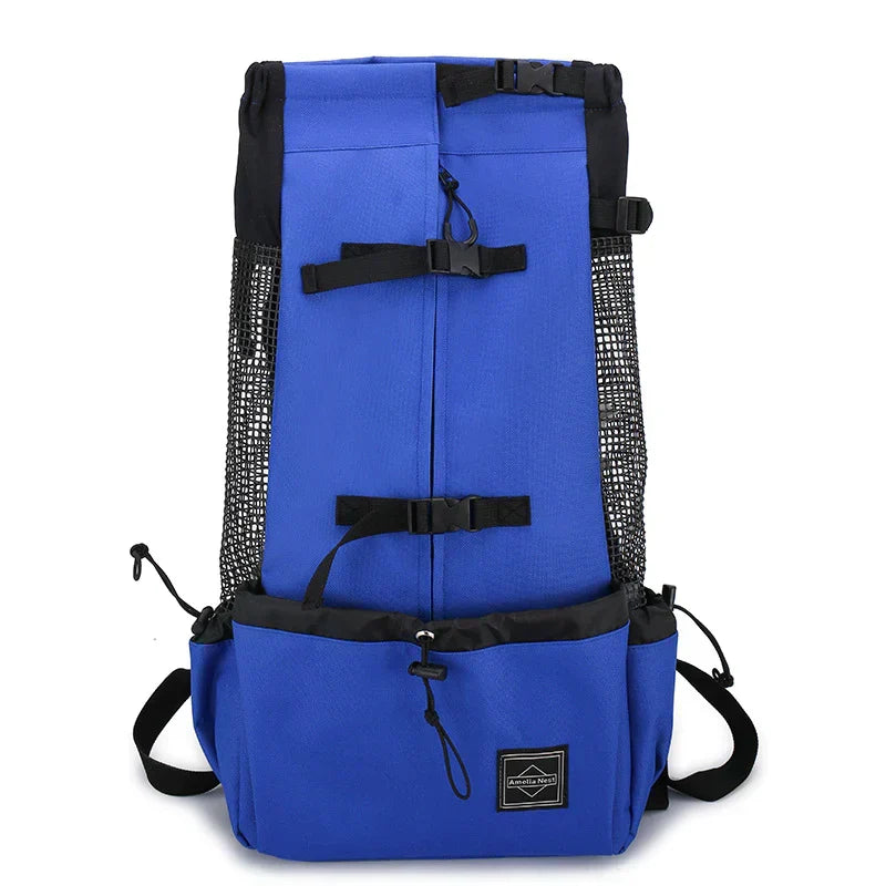 Dog Carrier Backpack with Safety Strap and Storage Pockets for 1–25 kg Dogs, view 3