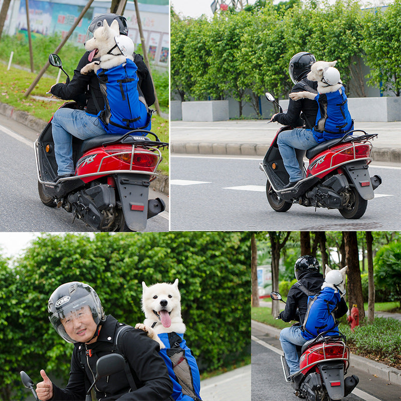 Dog Carrier Backpack with Safety Strap and Storage Pockets for 1–25 kg Dogs, view 5