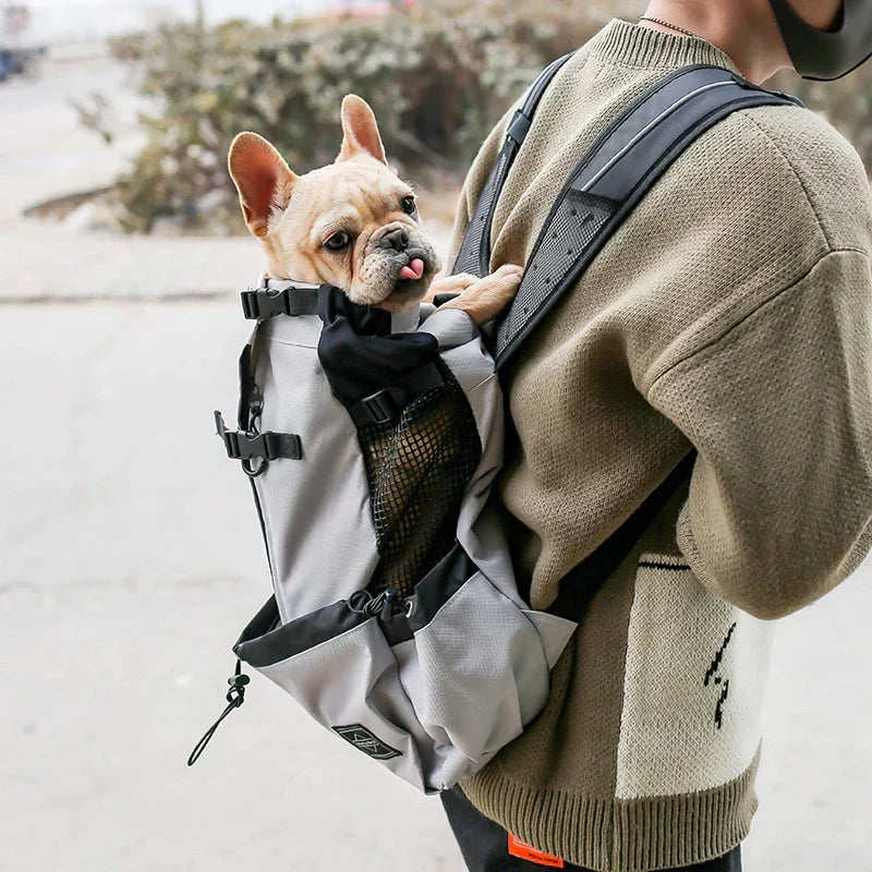 Dog Carrier Backpack with Safety Strap and Storage Pockets for 1–25 kg Dogs, view 9
