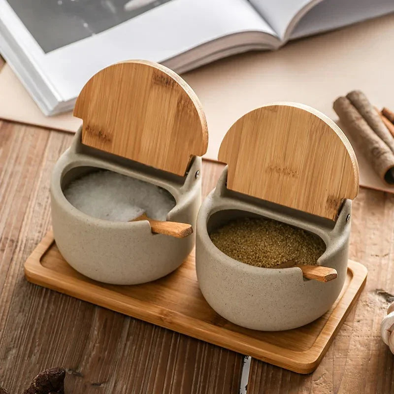 Dorstia Ceramic Seasoning Jar Set