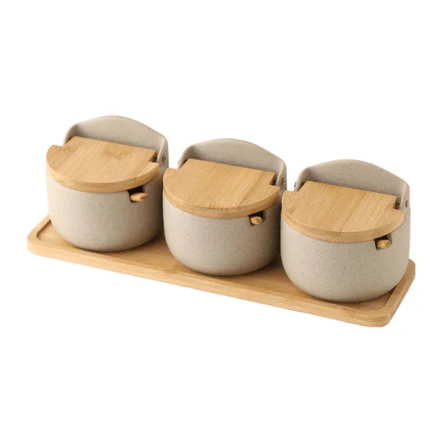 Dorstia Ceramic Seasoning Jar Set