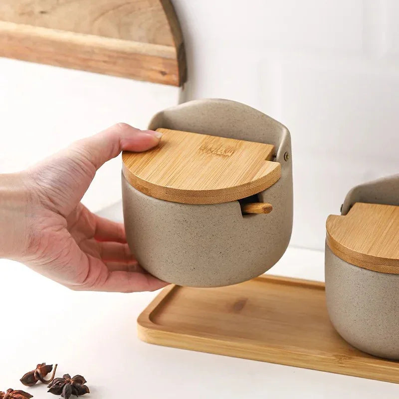 Dorstia Ceramic Seasoning Jar Set