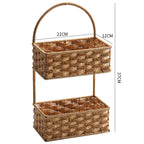 Double Layer Woven Storage Container | Thrascher