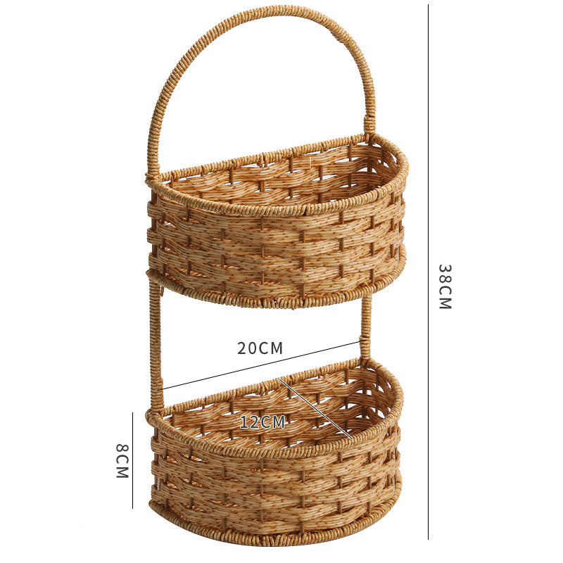 Double Layer Woven Storage Container | Thrascher