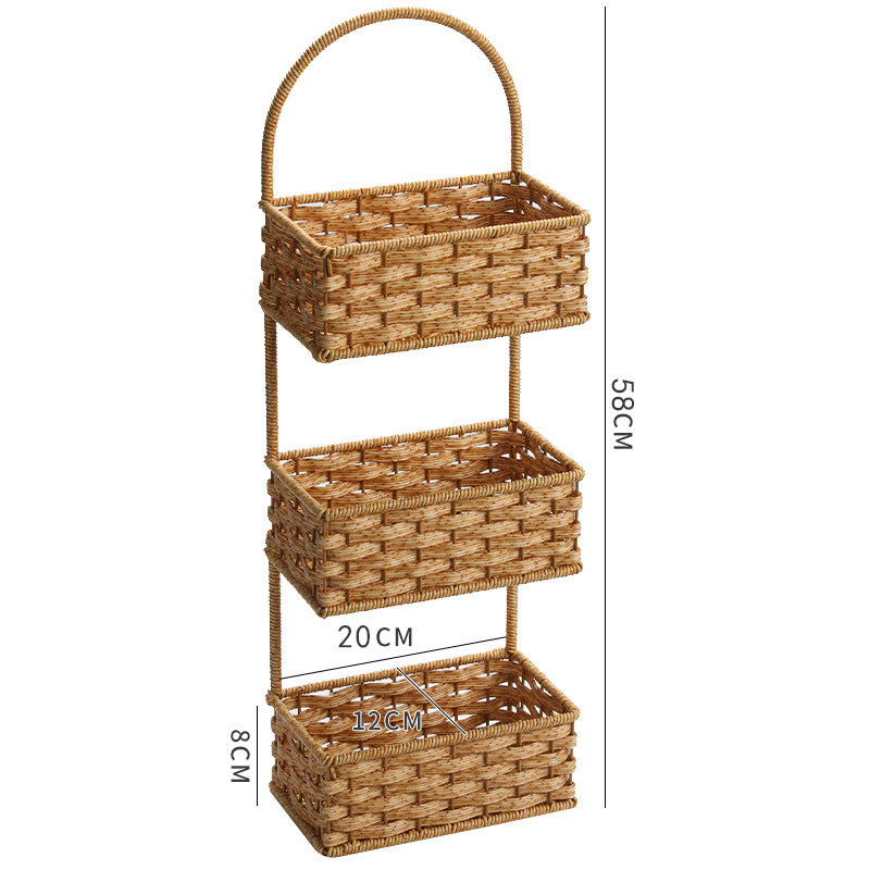 Double Layer Woven Storage Container | Thrascher