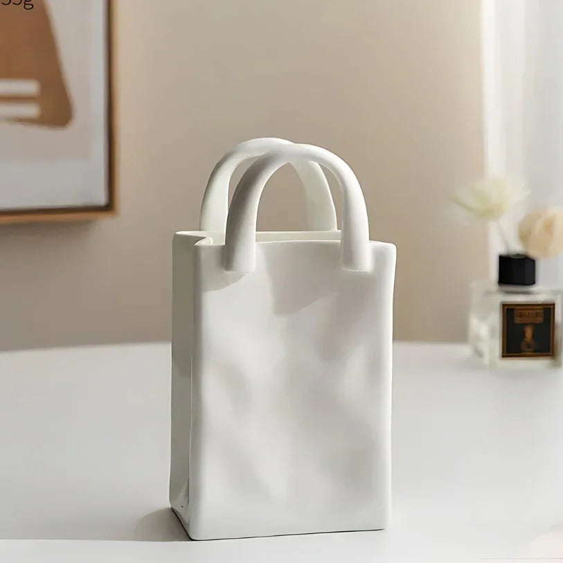 Dovelle Ceramic Handbag Vase