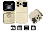 i16 Pro Foldable Dual-SIM Phone with 1.77-Inch HD Screen and TF Card Slot