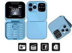 i16 Pro Foldable Dual-SIM Phone with 1.77-Inch HD Screen and TF Card Slot
